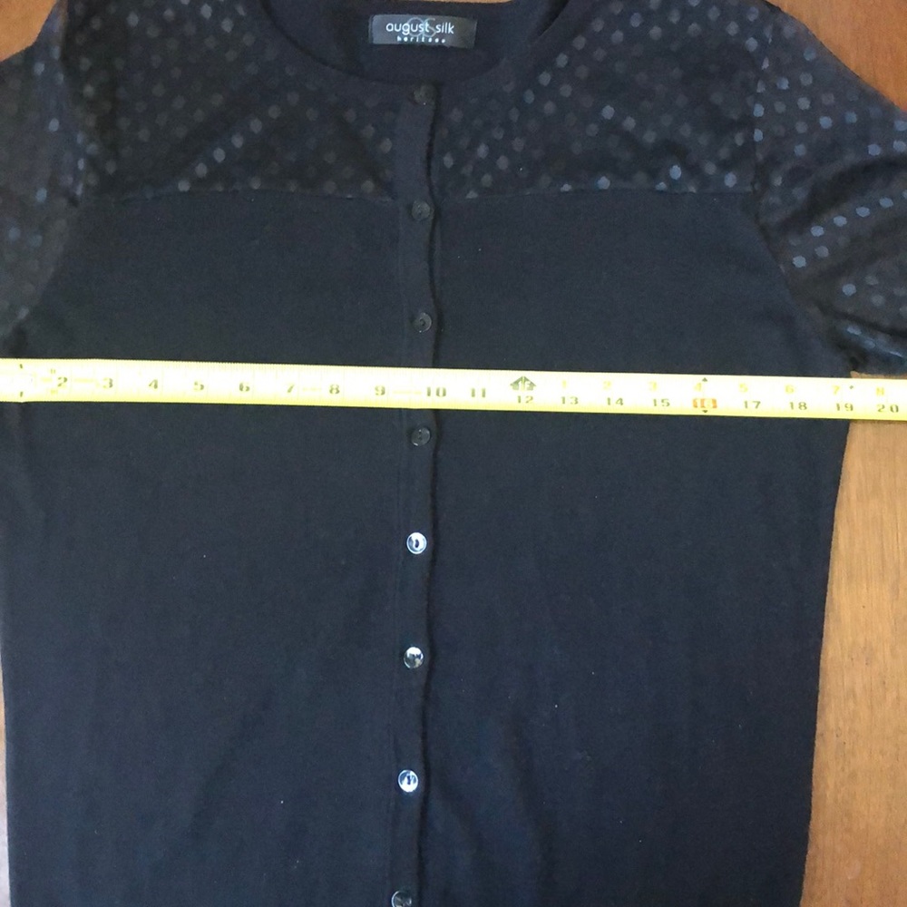 23:08- August Silk Knit Cardigan - Picture 5 of 8
